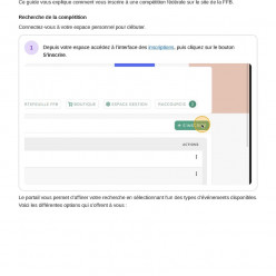 Guide pour les inscriptions aux compétitions